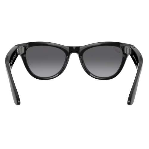 Умные очки Ray-Ban Meta* Skyler Gen 2 Shiny Black, Поляризационные линзы Polar Gradient Graphite (RW4014)